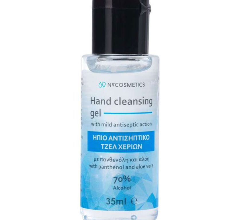 Καθαριστικό Gel Χεριών με Ήπια Αντισηπτική Δράση NV Cosmetics 35ml